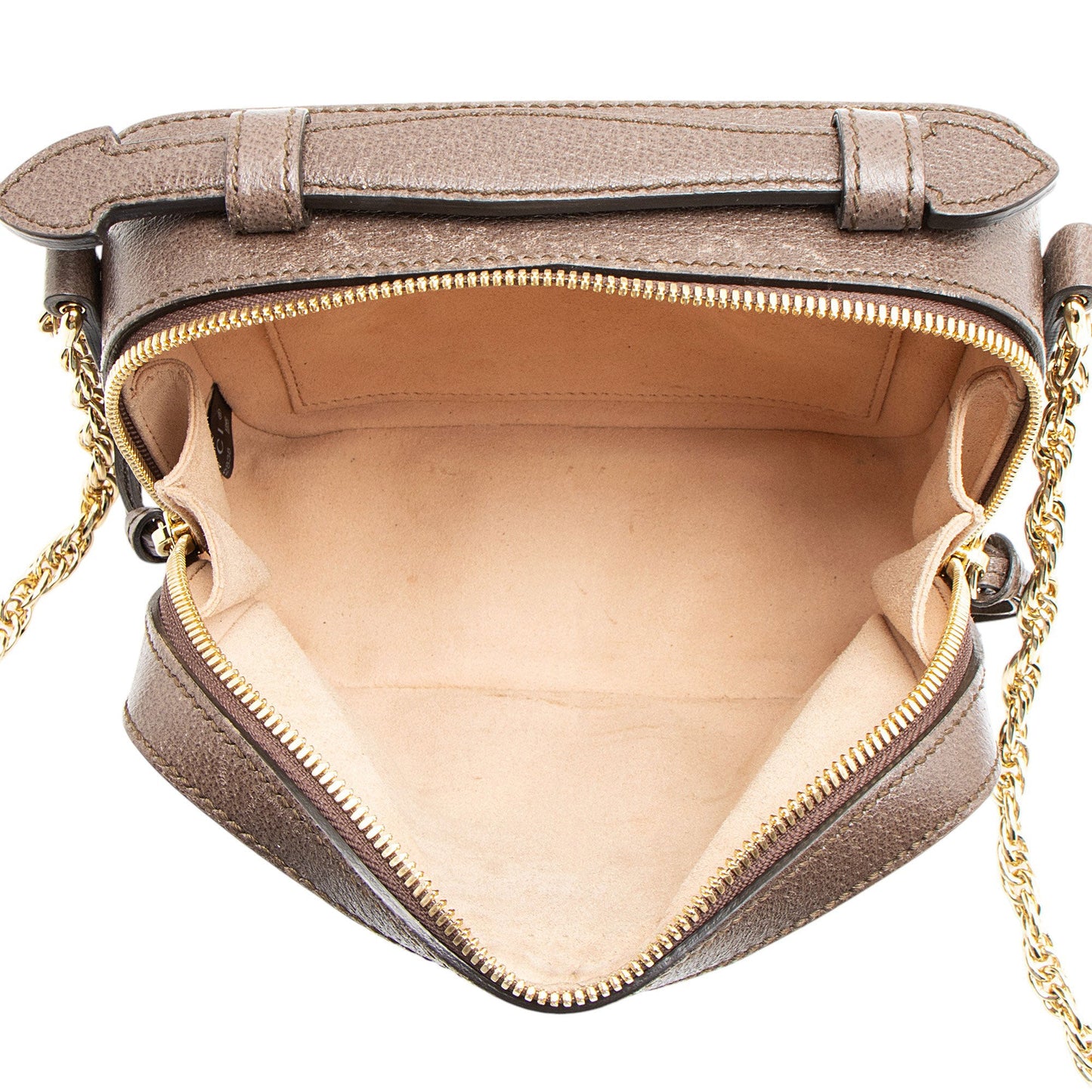 Gucci GG Supreme Ophidia Top Handle Mini Chain Shoulder Bag