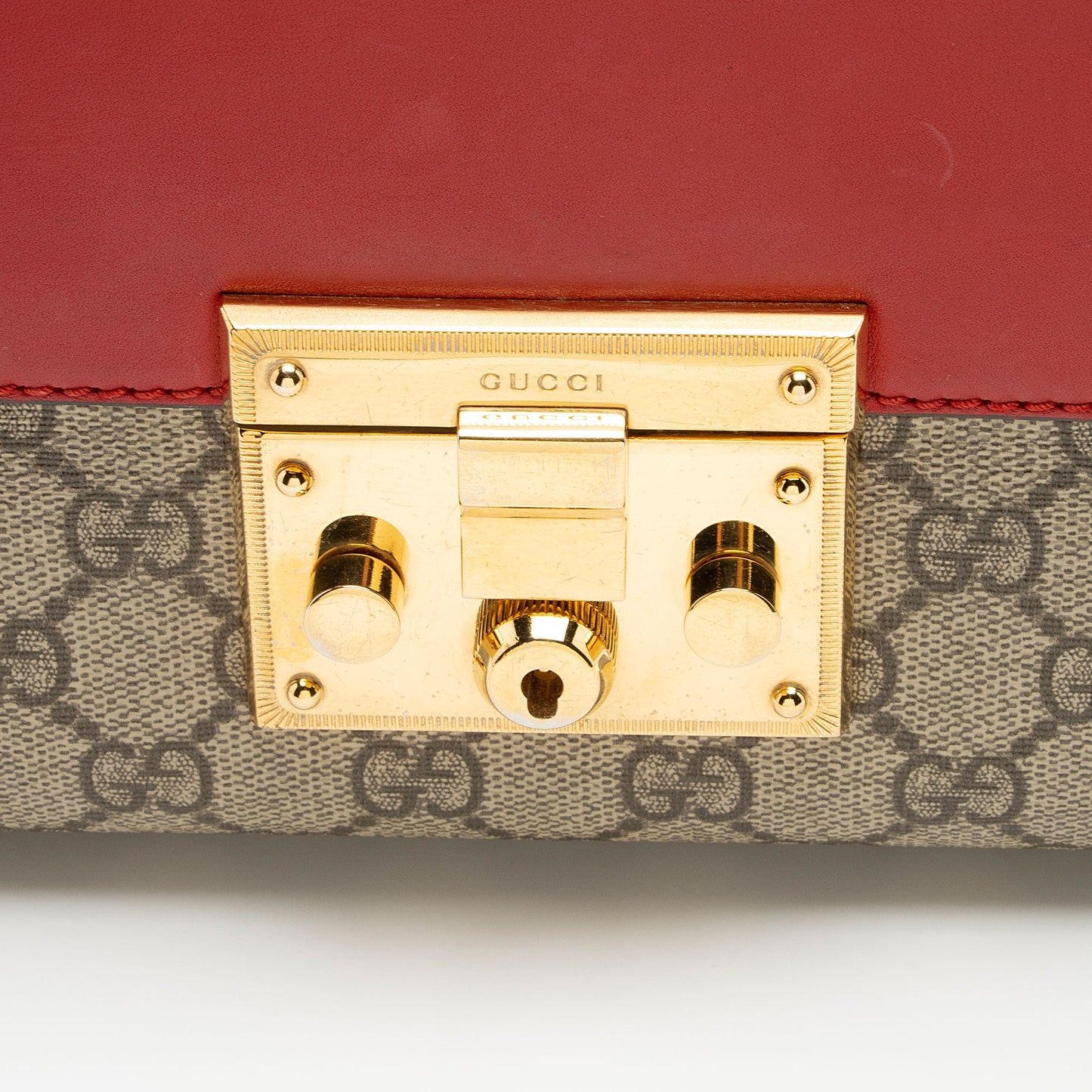 Gucci GG Supreme Padlock Medium Shoulder Bag