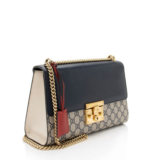 Gucci GG Supreme Padlock Medium Shoulder Bag