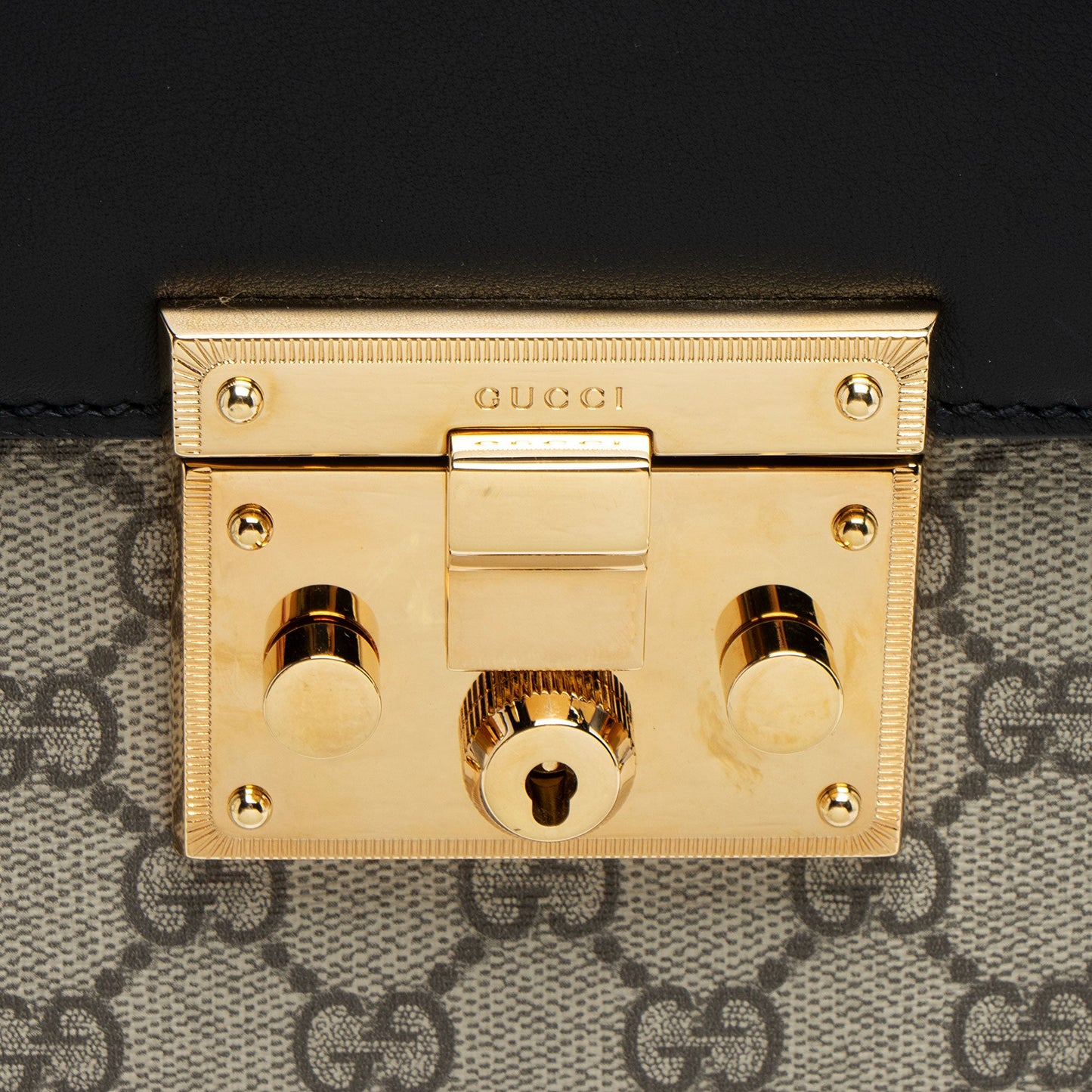 Gucci GG Supreme Padlock Medium Top Handle