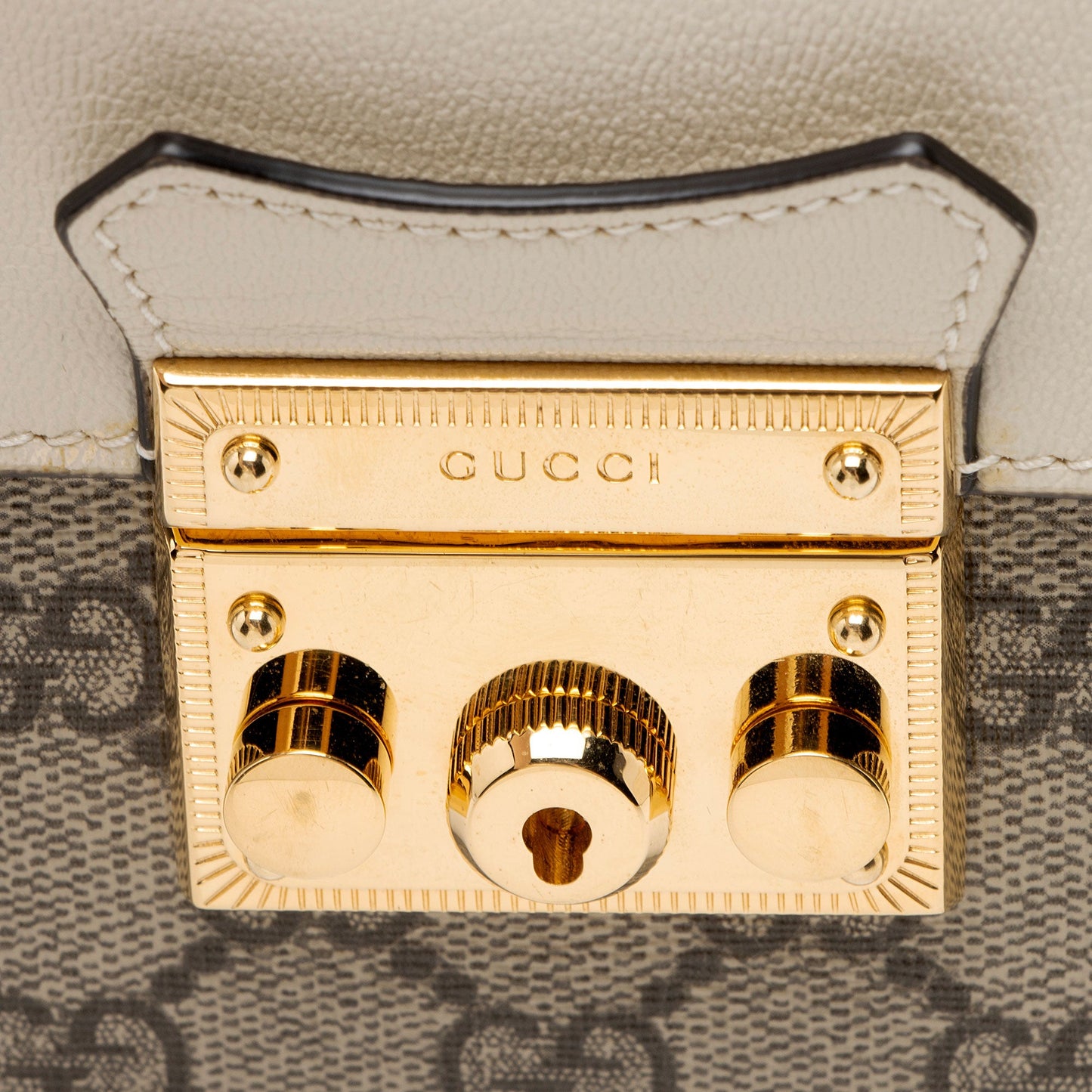 Gucci GG Supreme Padlock Mini Top Handle