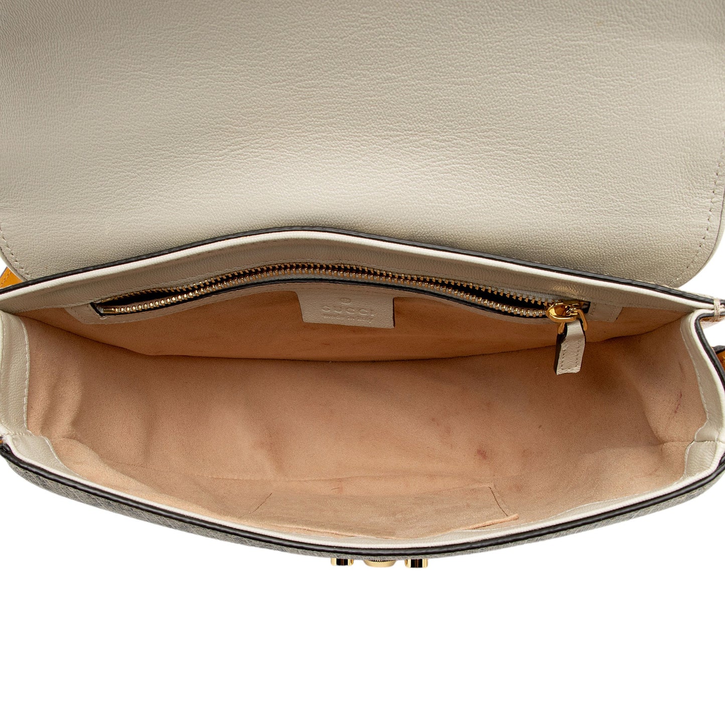 Gucci GG Supreme Padlock Saddle Small Shoulder Bag (SHF-VMEURh)