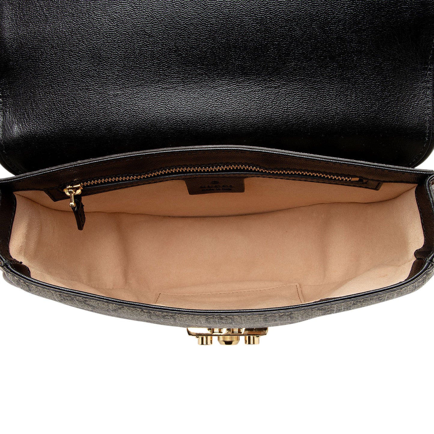 Gucci GG Supreme Padlock Saddle Small Shoulder Bag