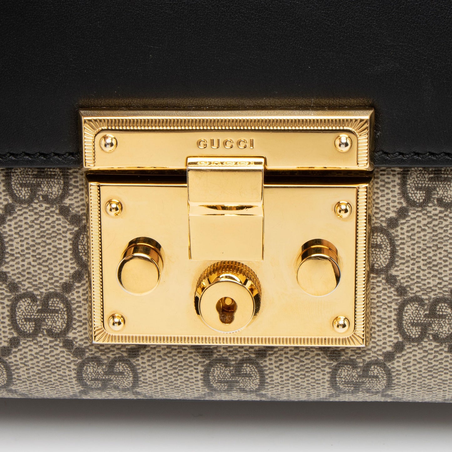 Gucci GG Supreme Padlock Small Shoulder Bag
