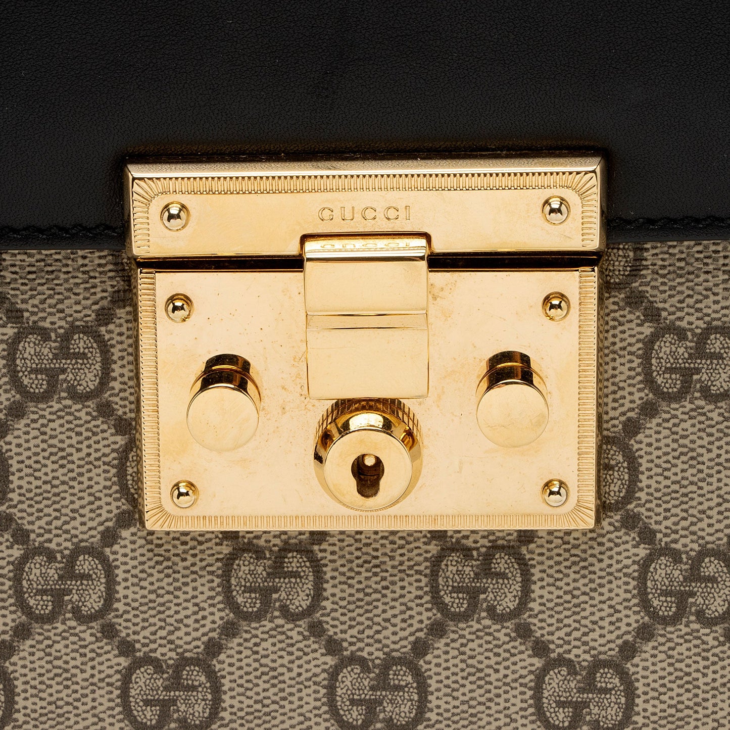 Gucci GG Supreme Padlock Small Top Handle