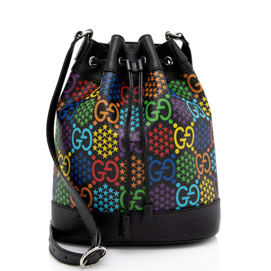 Gucci GG Supreme Psychedelic Bucket Bag (SHF-FBIF8K)