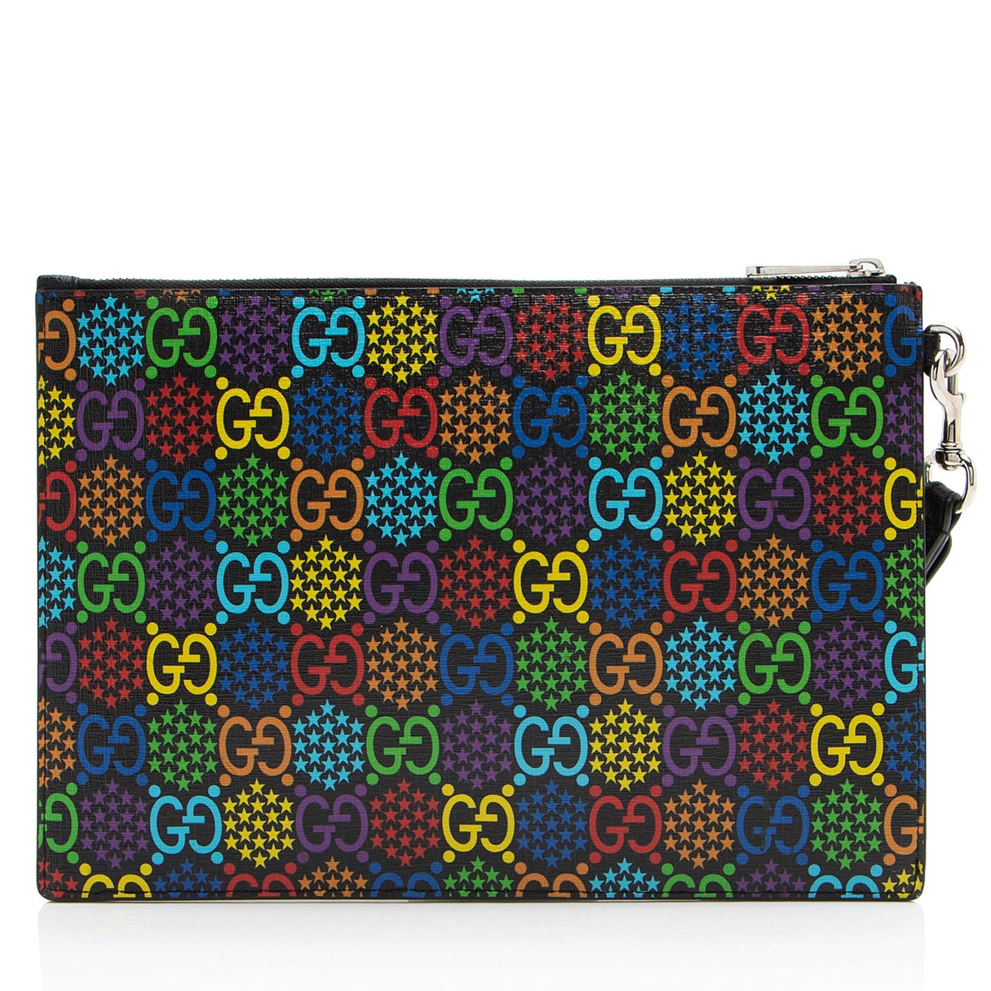 Gucci GG Supreme Psychedelic Zip Wristlet