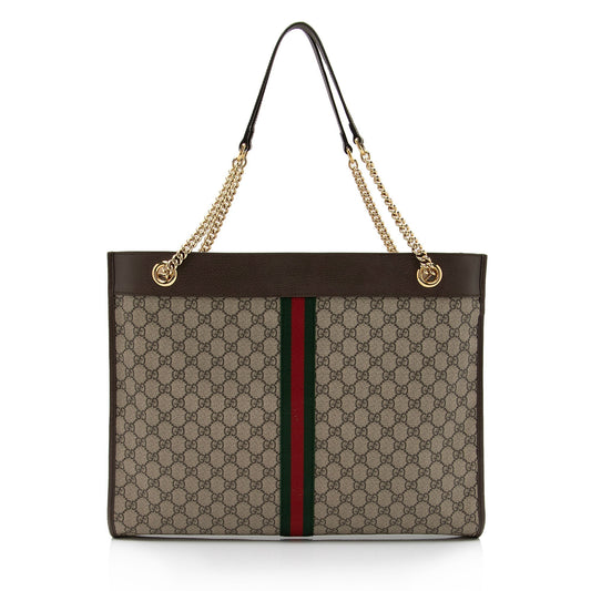Luxury Gucci GG Supreme Rajah Large Tote (SHF-CkmY9Y)