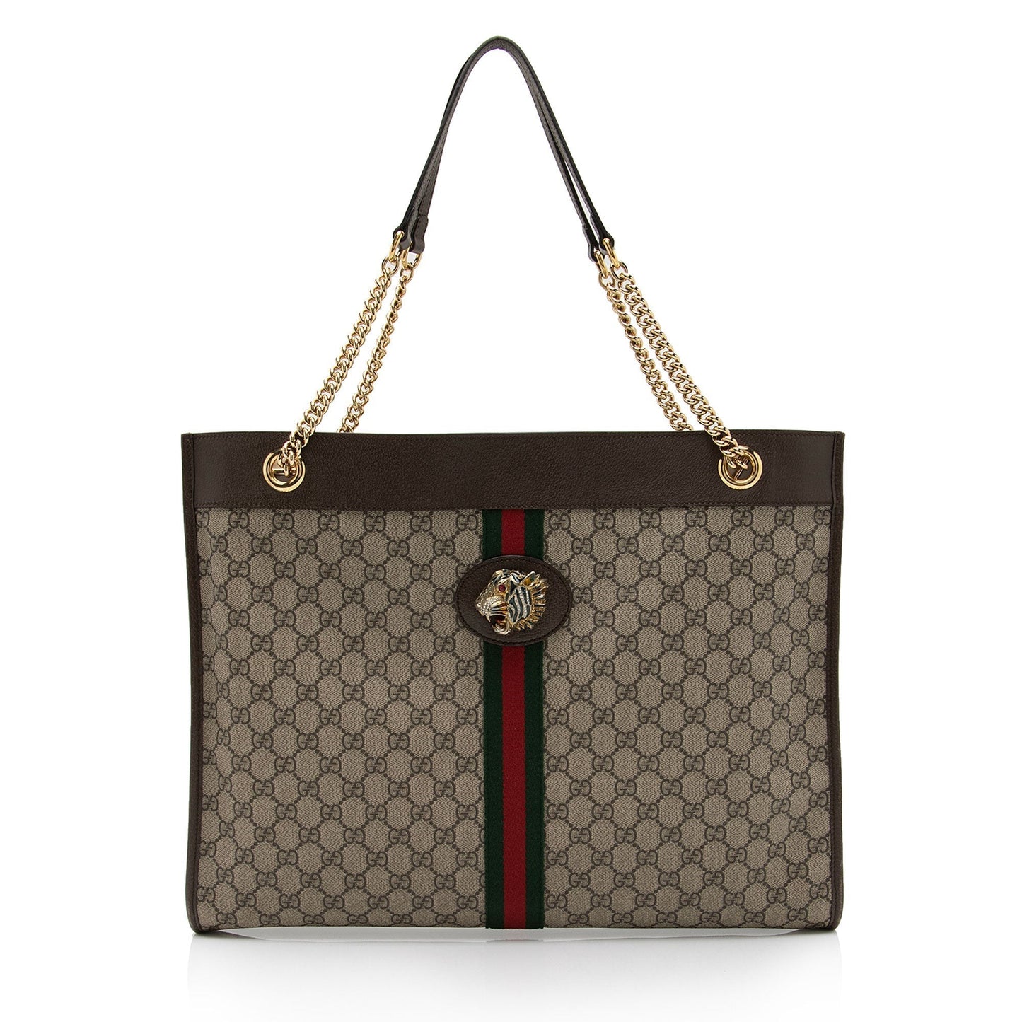 Luxury Gucci GG Supreme Rajah Large Tote (SHF-CkmY9Y)