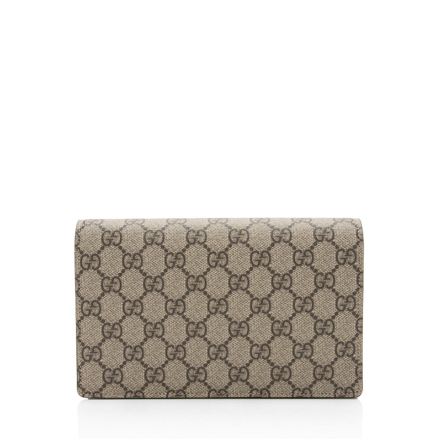 Gucci GG Supreme Script Logo Heart Wallet on Chain (SHF-lumKJK)