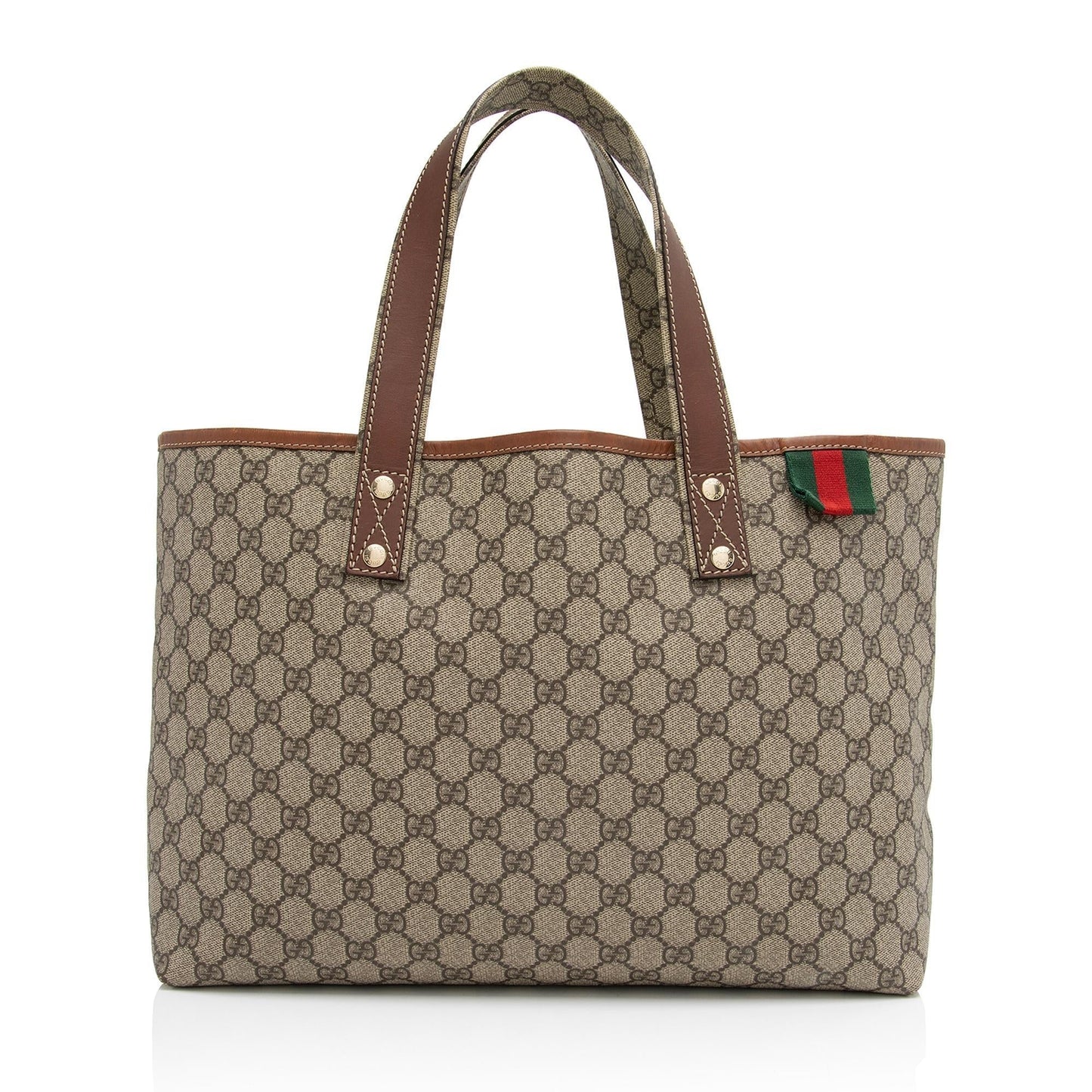 Luxury Gucci GG Supreme Signature Web Loop Medium Tote (SHF-ll8U5X)