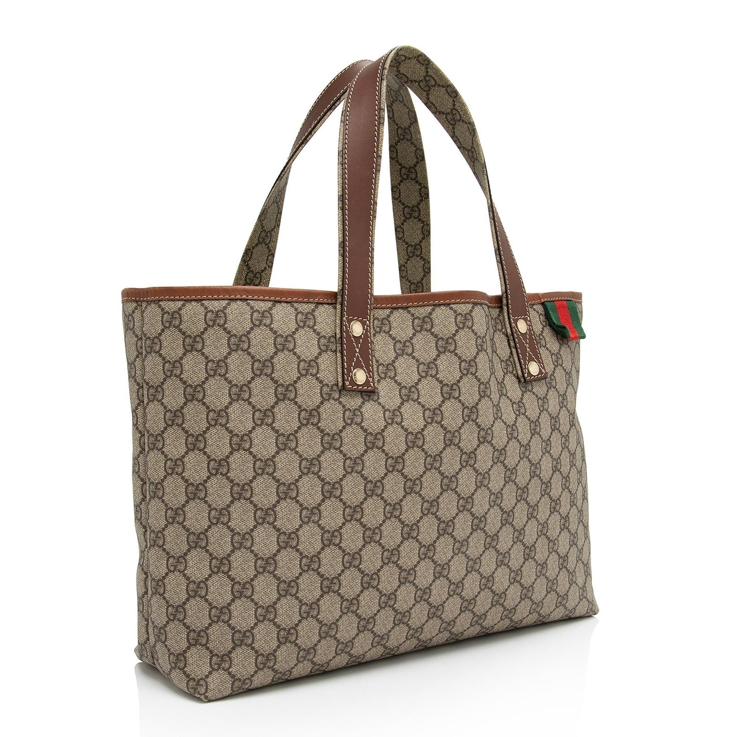Luxury Gucci GG Supreme Signature Web Loop Medium Tote (SHF-ll8U5X)