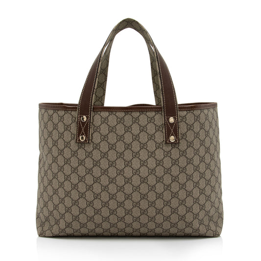 Luxury Gucci GG Supreme Signature Web Loop Medium Tote (SHF-J62D4H)