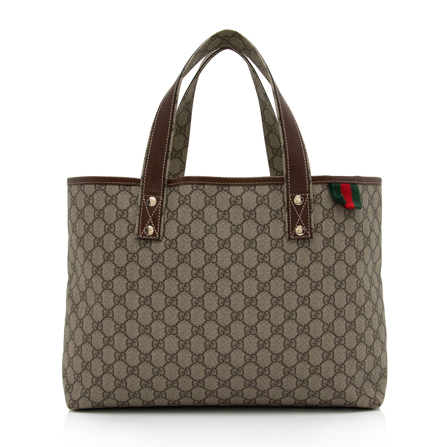 Luxury Gucci GG Supreme Signature Web Loop Medium Tote (SHF-J62D4H)
