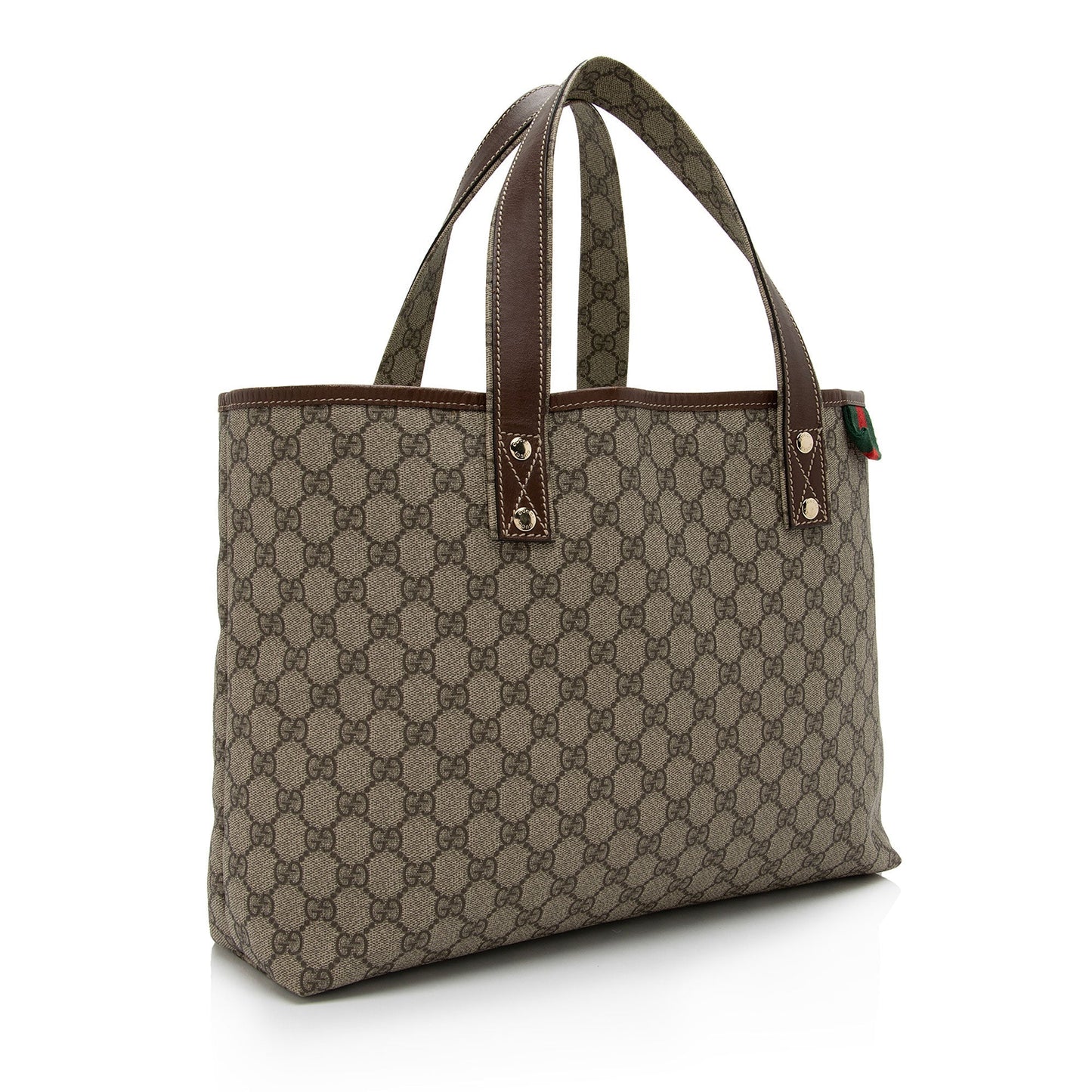 Luxury Gucci GG Supreme Signature Web Loop Medium Tote (SHF-J62D4H)