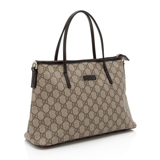 Luxury Gucci GG Supreme Small Convertible Tote (SHF-3DHKoq)