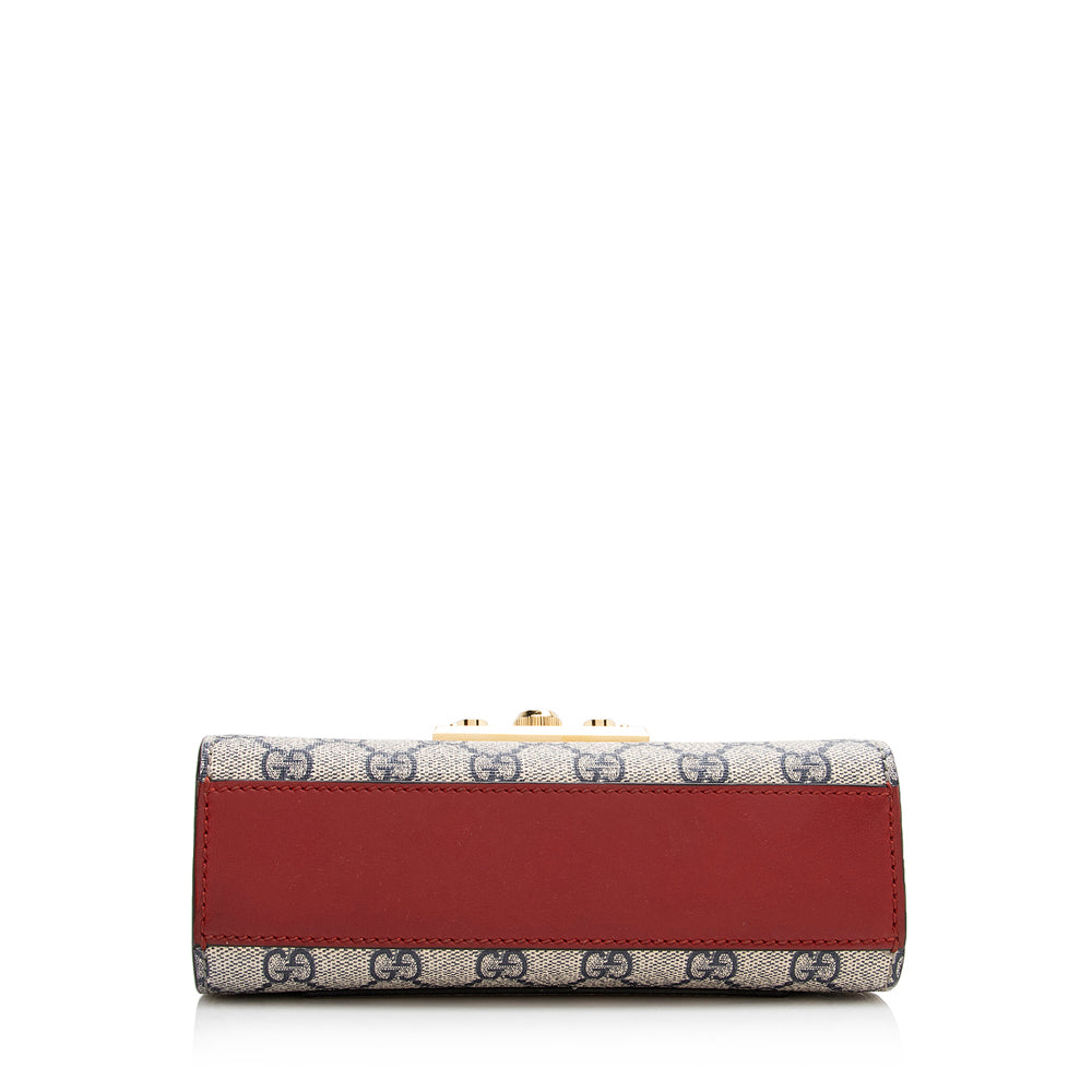 Gucci GG Supreme Small Padlock Shoulder Bag (SHF-21315)