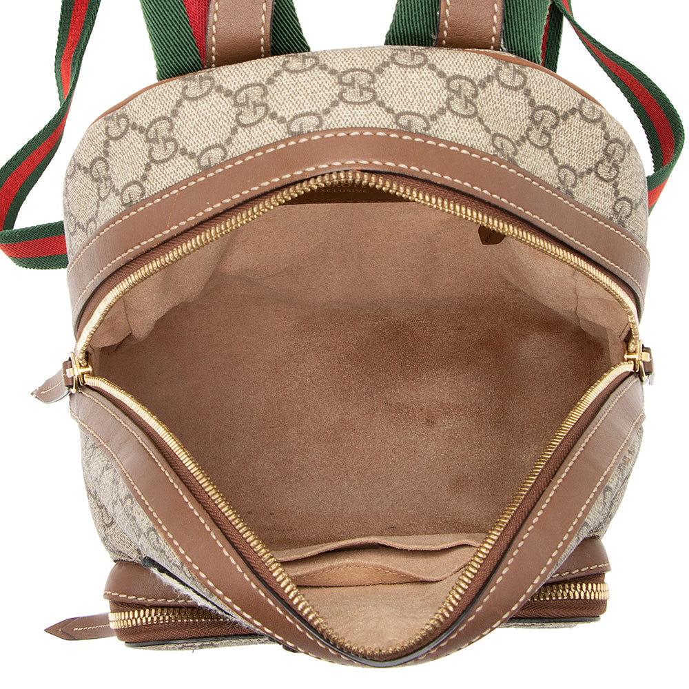 Gucci GG Supreme Souvenir Garden Bee Flower Backpack (SHF-21666)