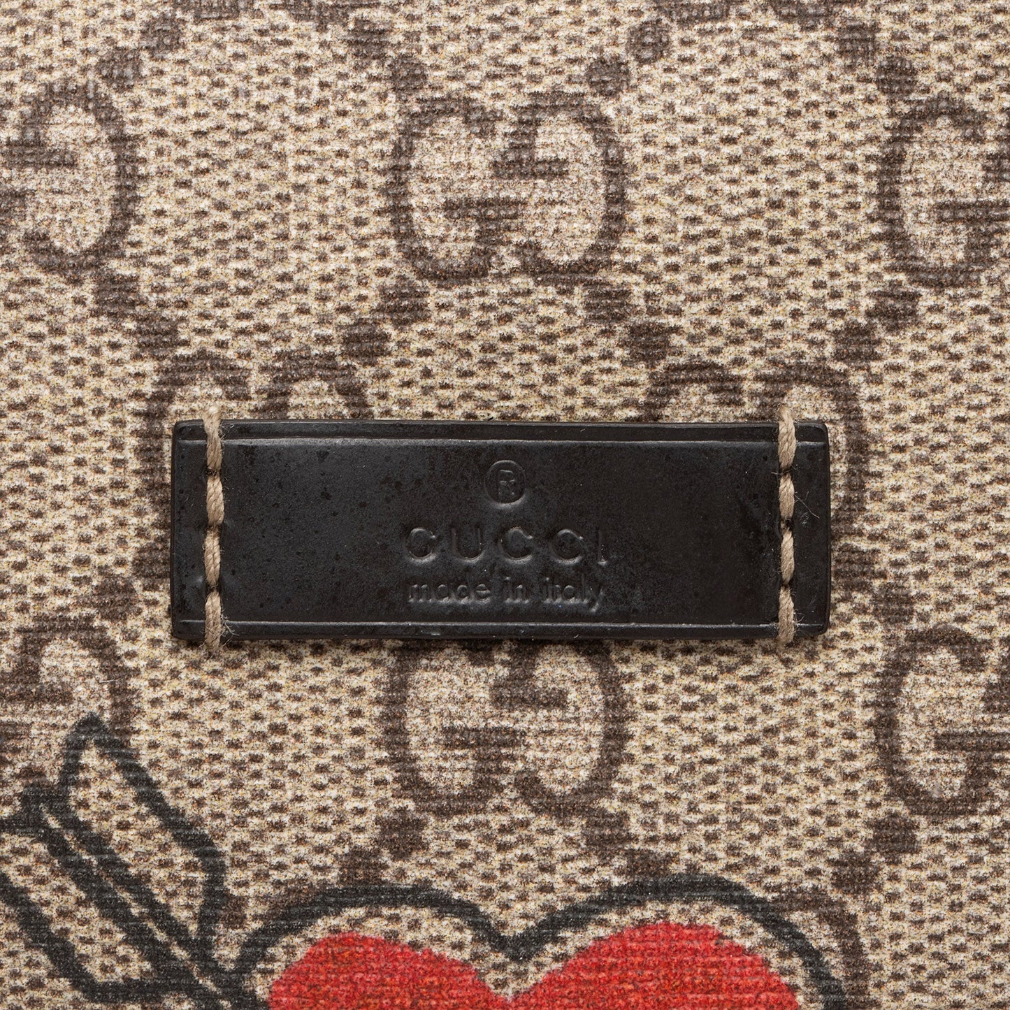 Gucci GG Supreme Tattoo Heart Medium Boston Bag (SHF-CqiJiV)
