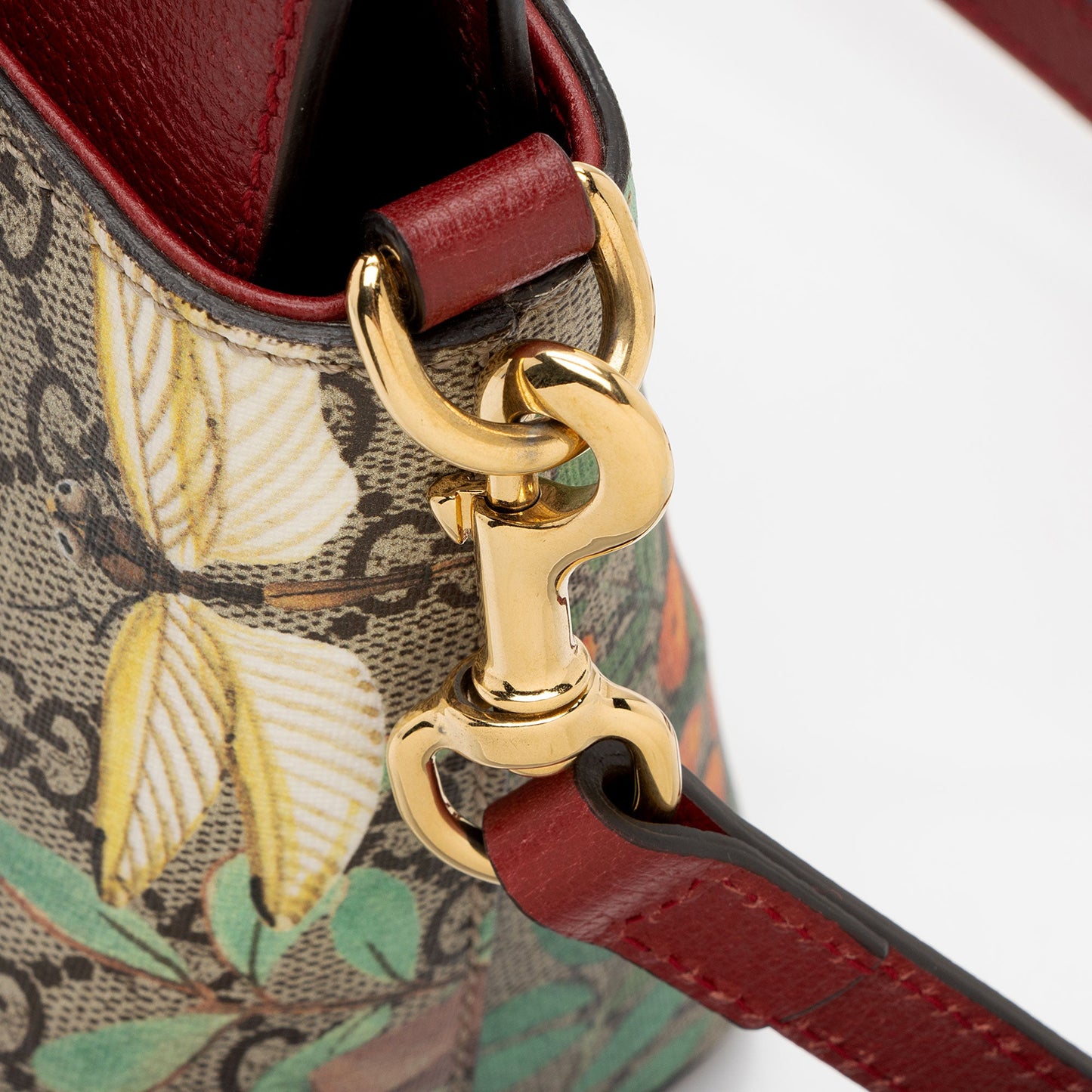 Gucci GG Supreme Tian Mini Zip Tote (SHF-Z1Faab)