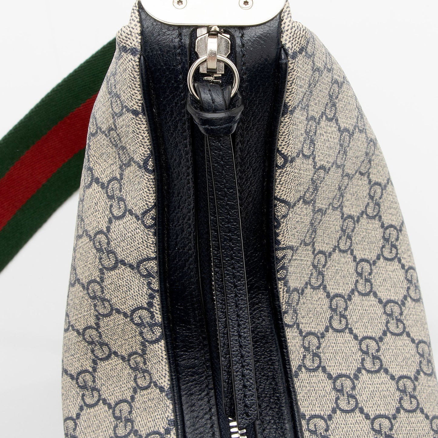 Gucci GG Supreme Web Attache Large Shoulder Bag