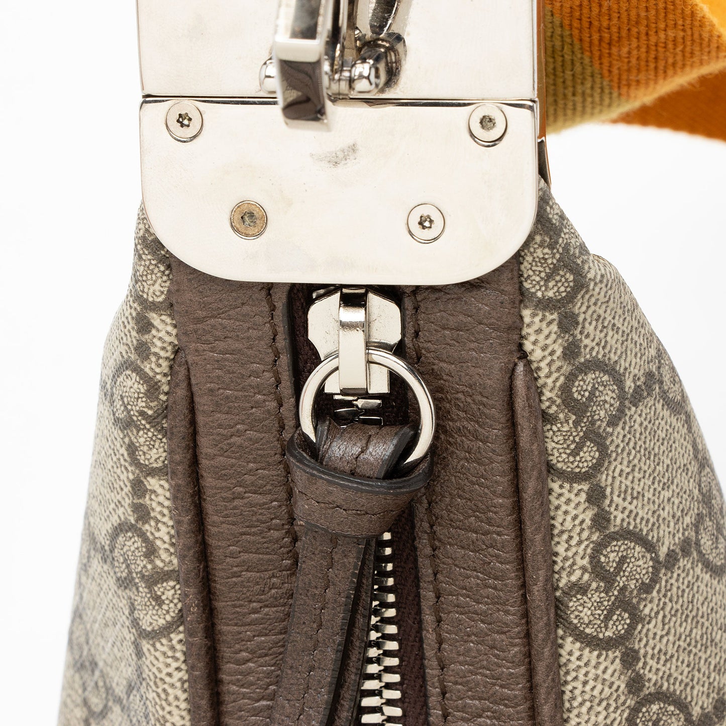 Gucci GG Supreme Web Attache Small Shoulder Bag