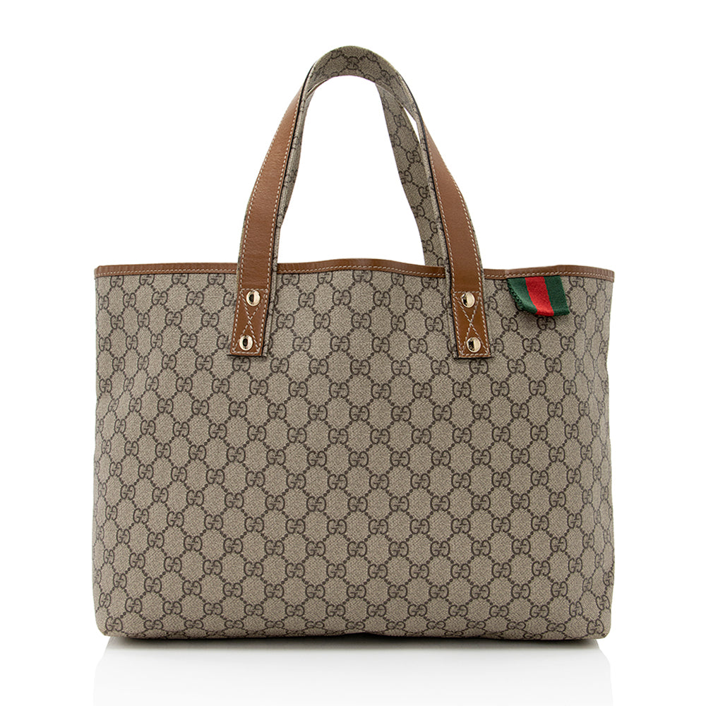 Gucci GG Supreme Web Loop E/W Shopping Tote (SHF-20146)
