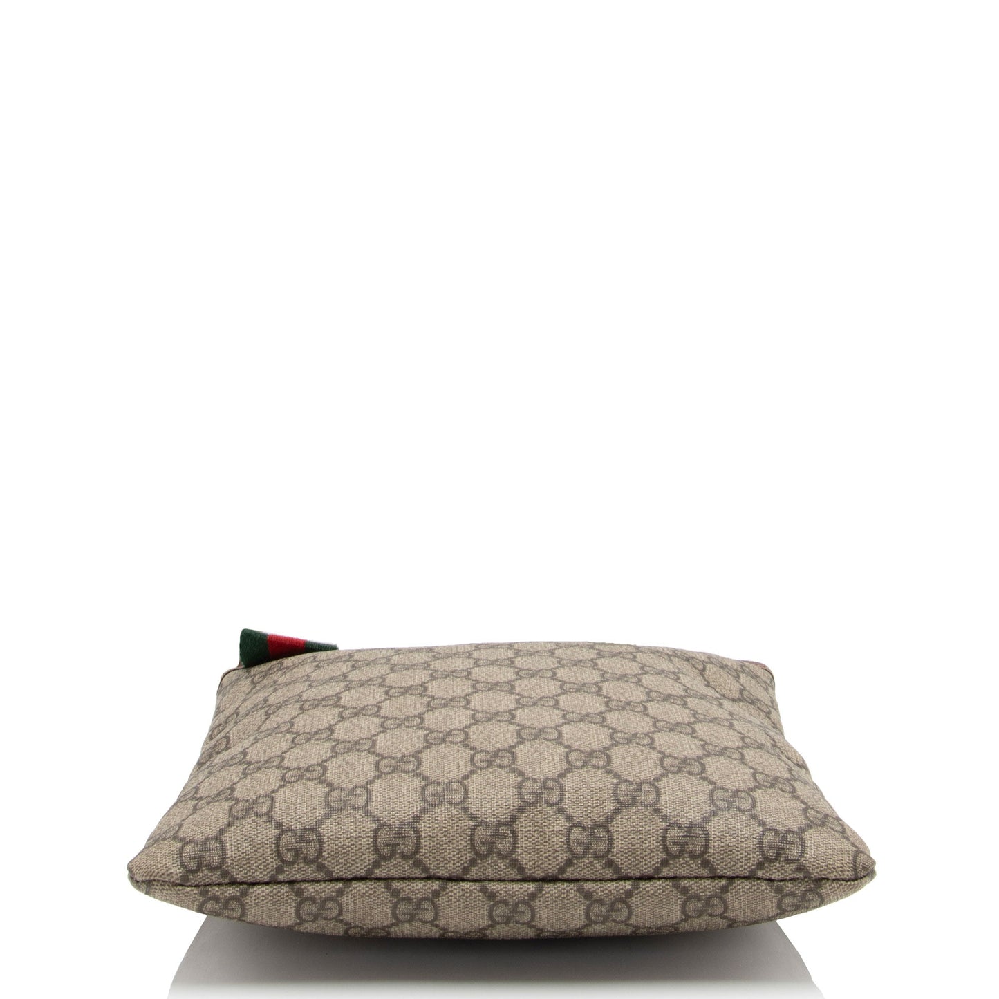 Gucci GG Supreme Web Loop Flat Small Messenger (SHF-2FmbPb)