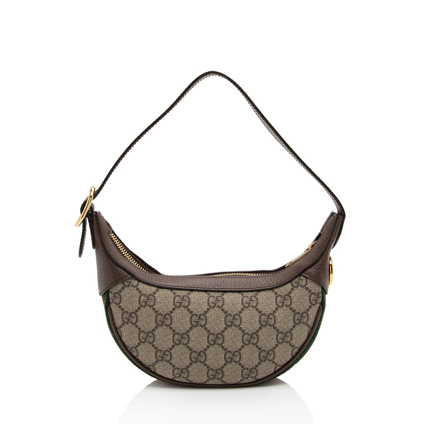 Gucci GG Supreme Web Ophidia Half Moon Mini Hobo (SHF-F30bq3)