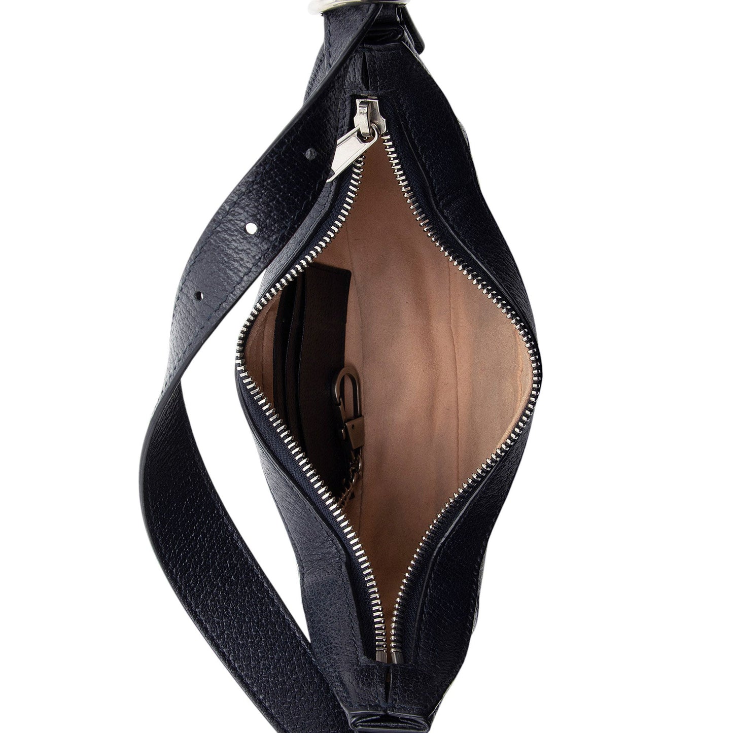 Gucci GG Supreme Web Ophidia Half Moon Mini Hobo