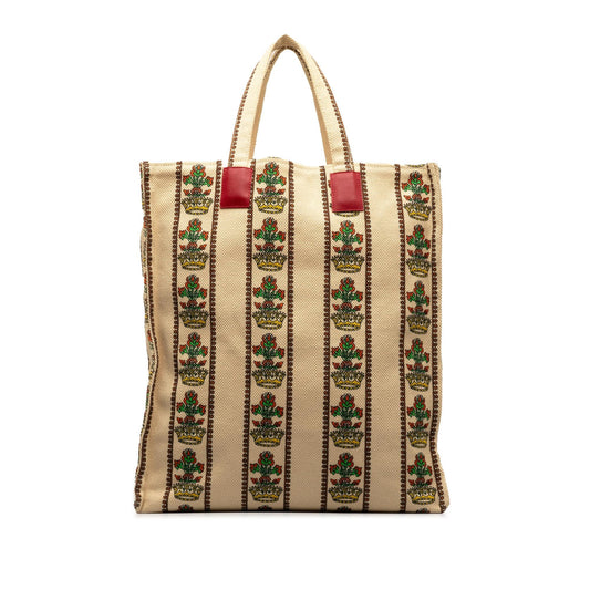 Gucci Garden Store Floral Vertical Tote (SHG-CCQyLP)