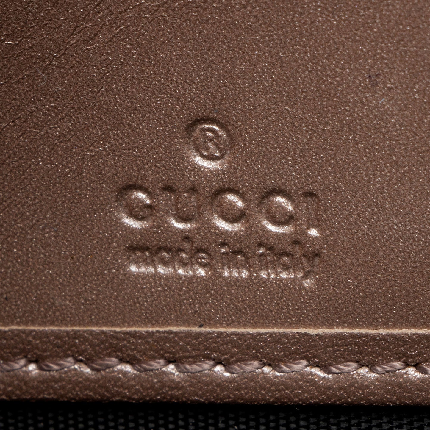 Gucci Glazed Leather Zip Around Wallet