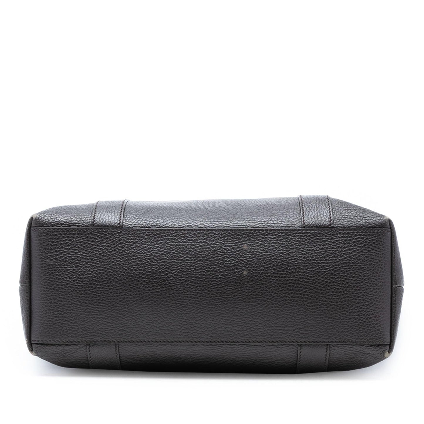 Gucci Grained Calfskin Bamboo Shopper Tote