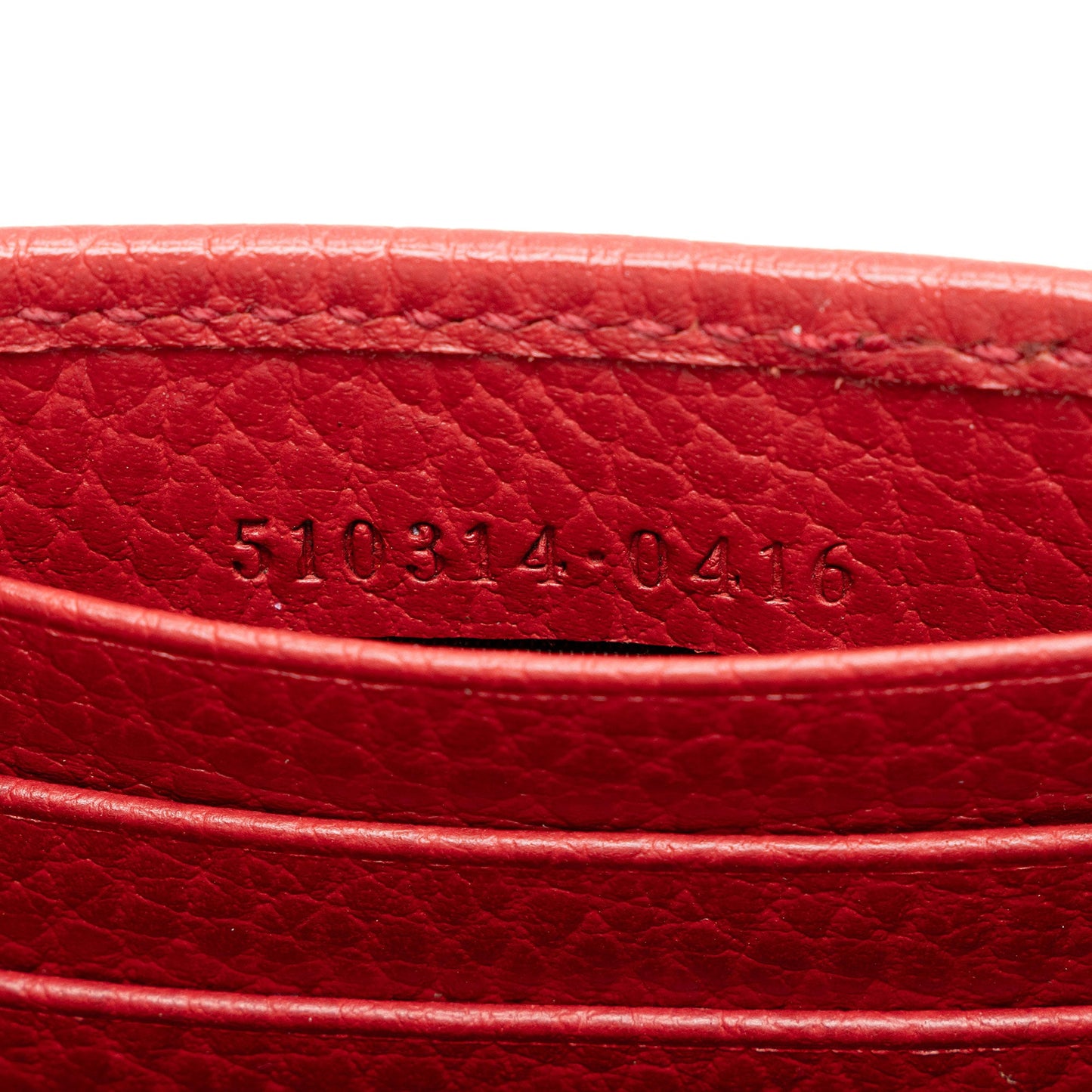 Gucci Grained Calfskin Interlocking G Chain Wallet (SHF-SJaalH)