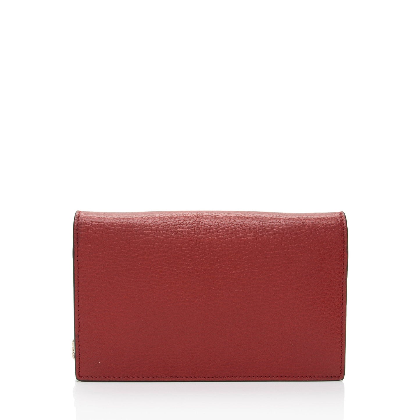 Gucci Grained Calfskin Interlocking G Chain Wallet