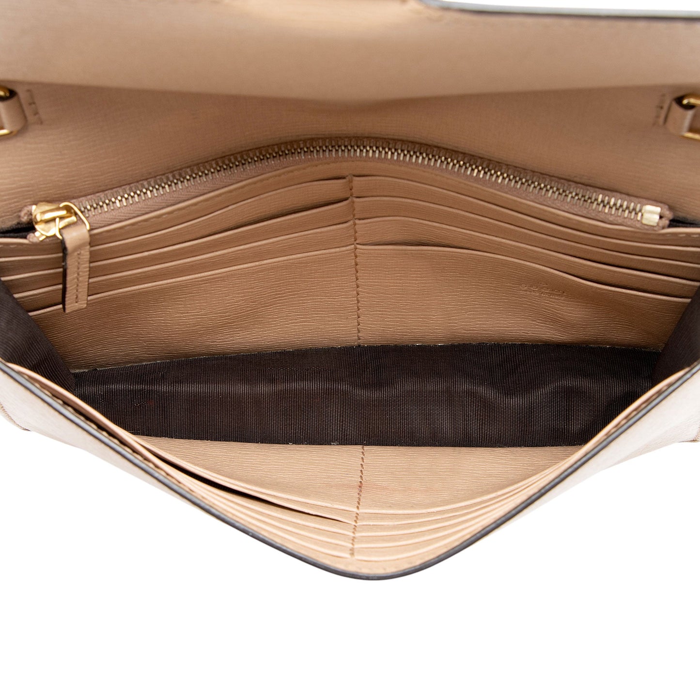 Gucci Grained Calfskin Interlocking G Chain Wallet