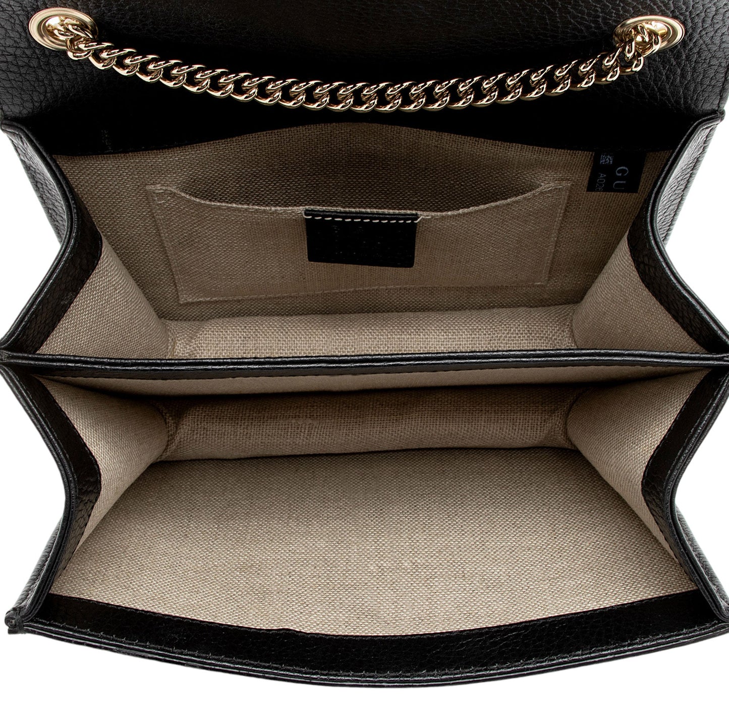 Gucci Grained Calfskin Interlocking G Small Shoulder Bag (SHF-1AVxLZ)