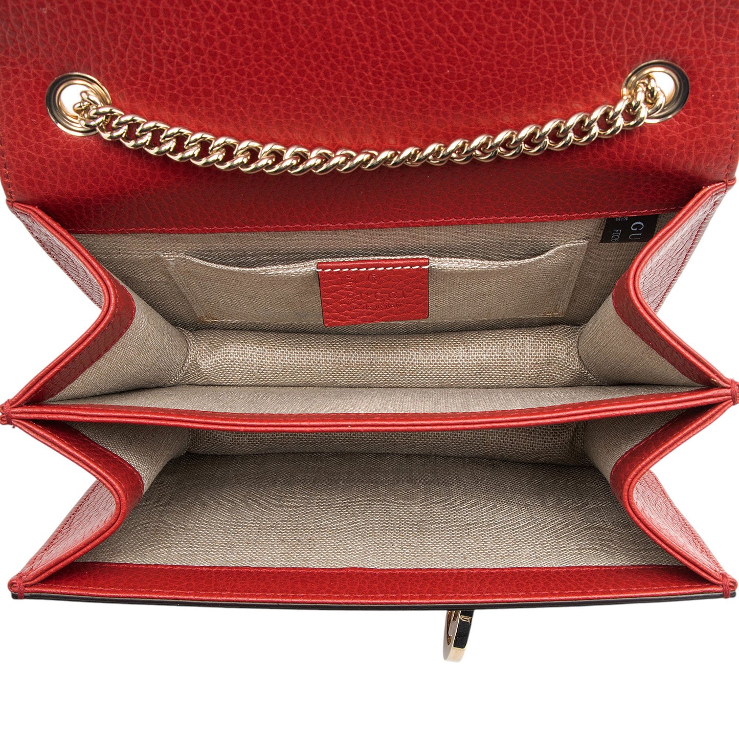 Gucci Grained Calfskin Interlocking G Small Shoulder Bag