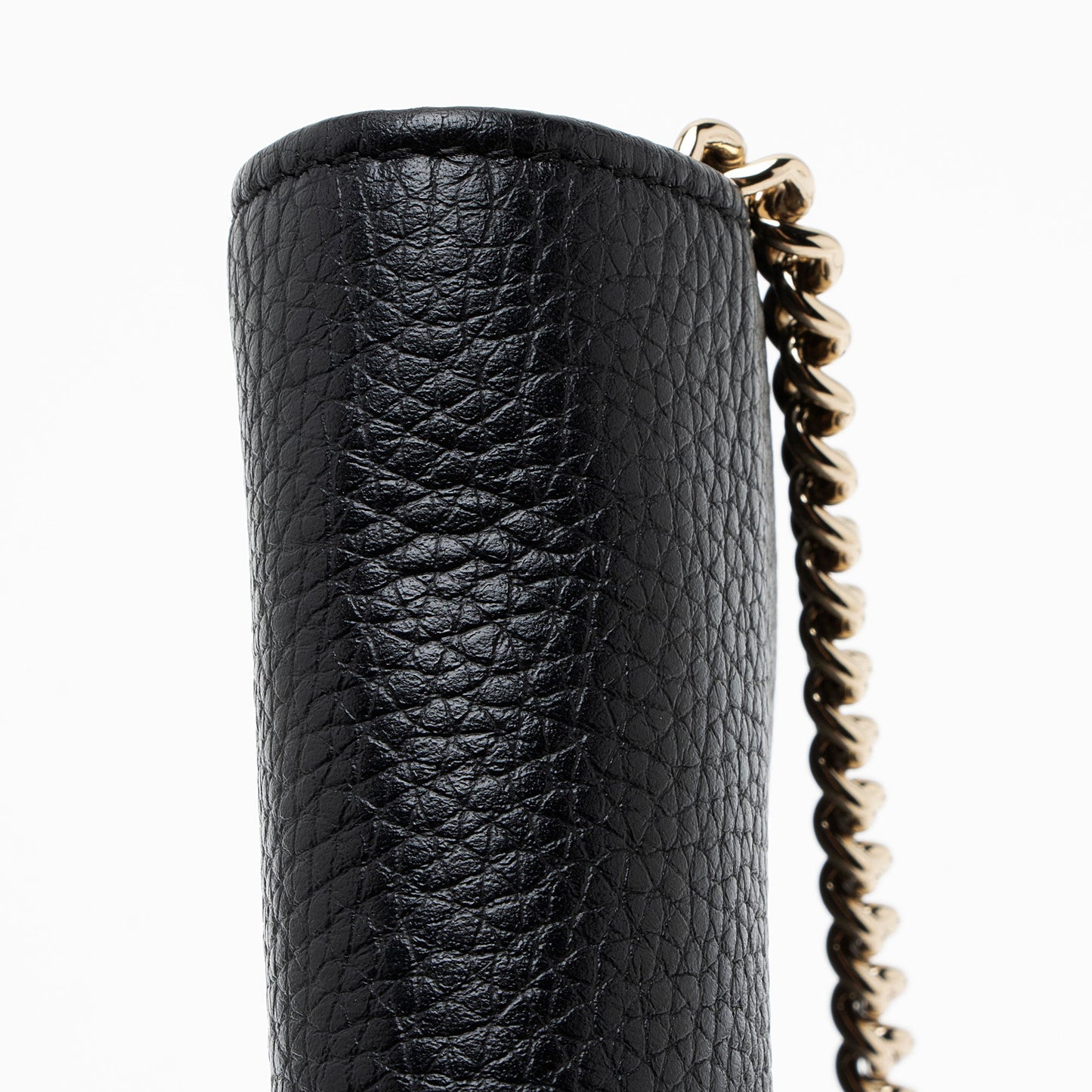 Gucci Grained Leather Soho Wallet on Chain