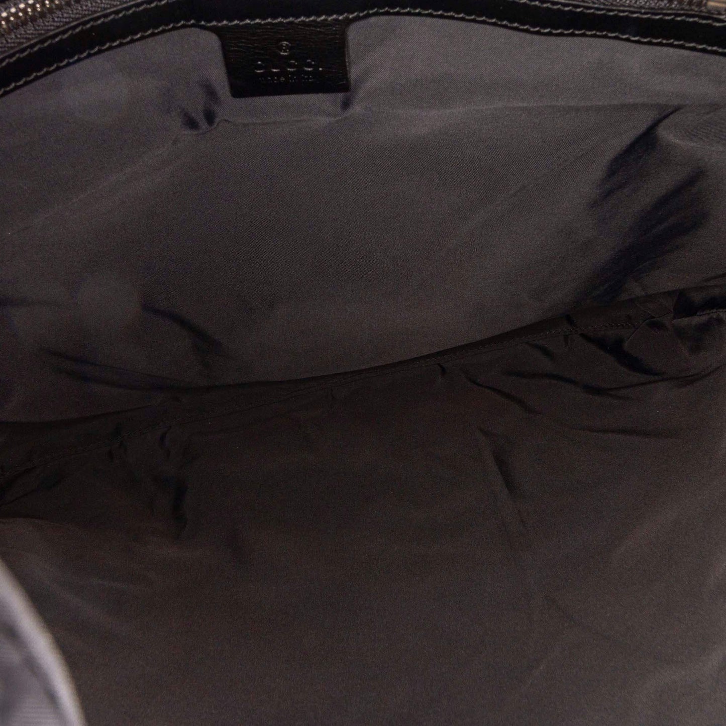 Gucci Gucci Ghost Drawstring Leather Backpack (SHG-32464)