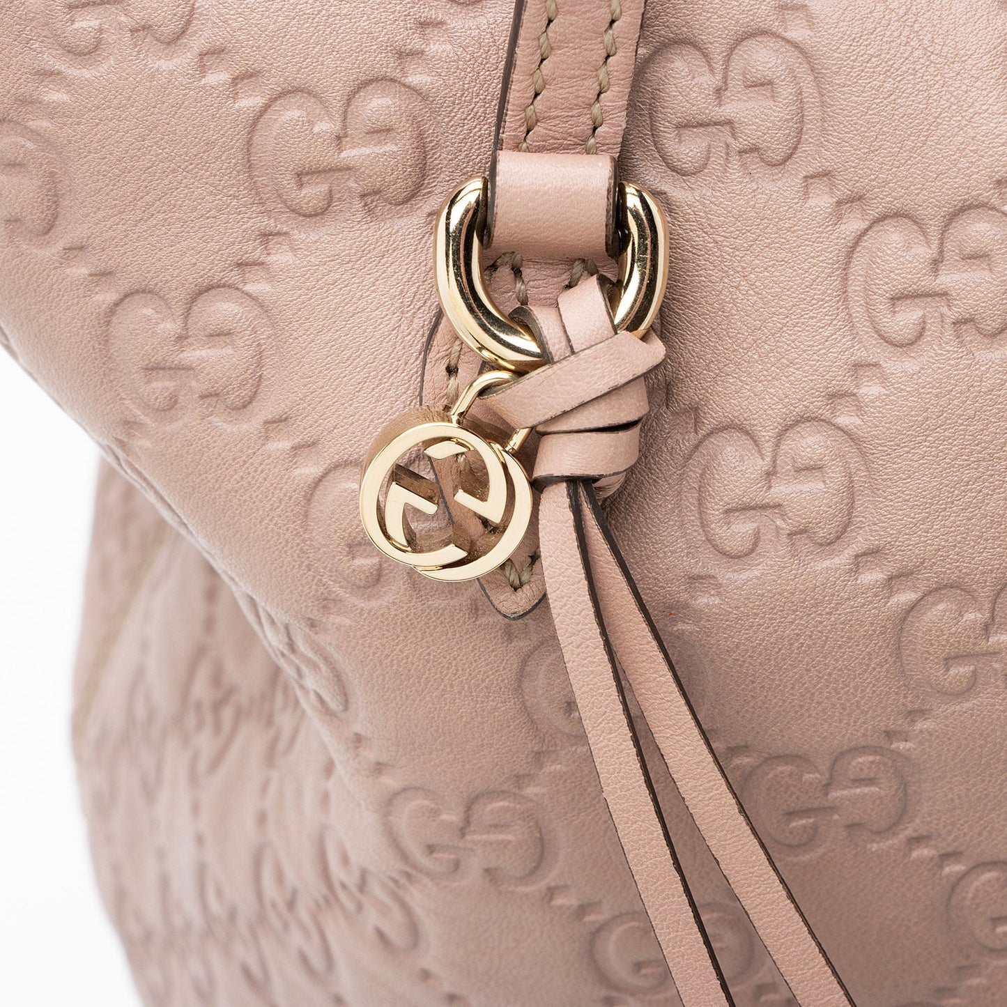 Gucci Guccissima Leather Bree Fold Over Medium Tote