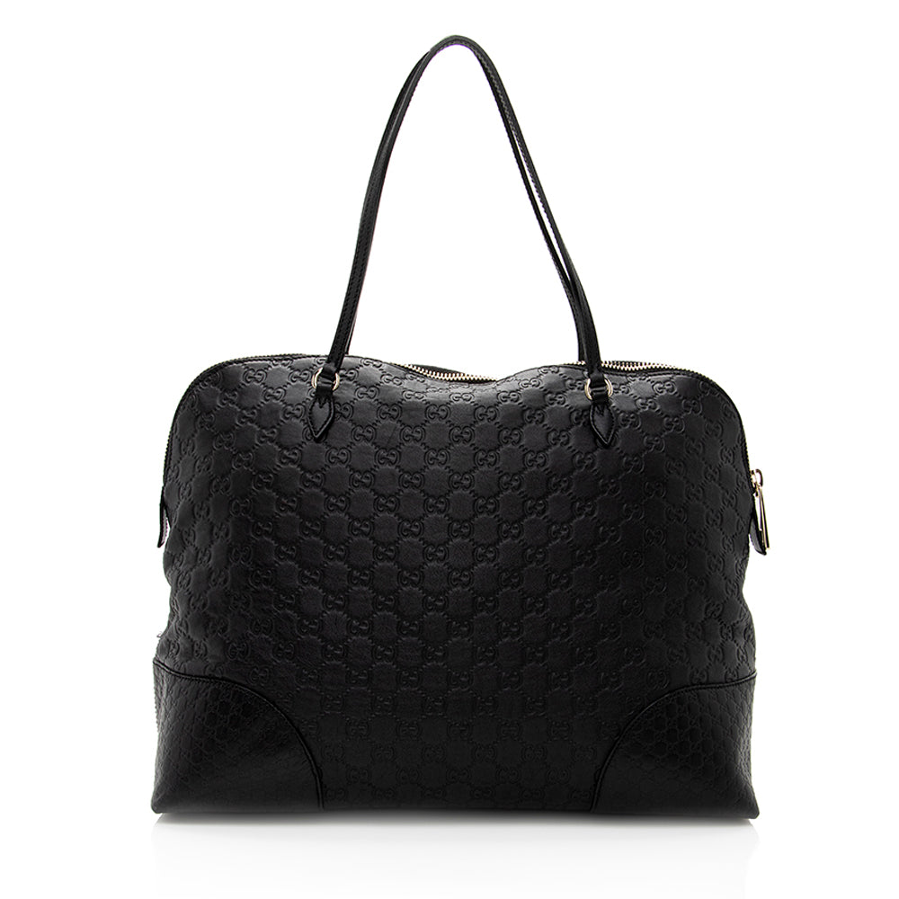 Gucci Guccissima Leather Bree Medium Tote (SHF-19264)