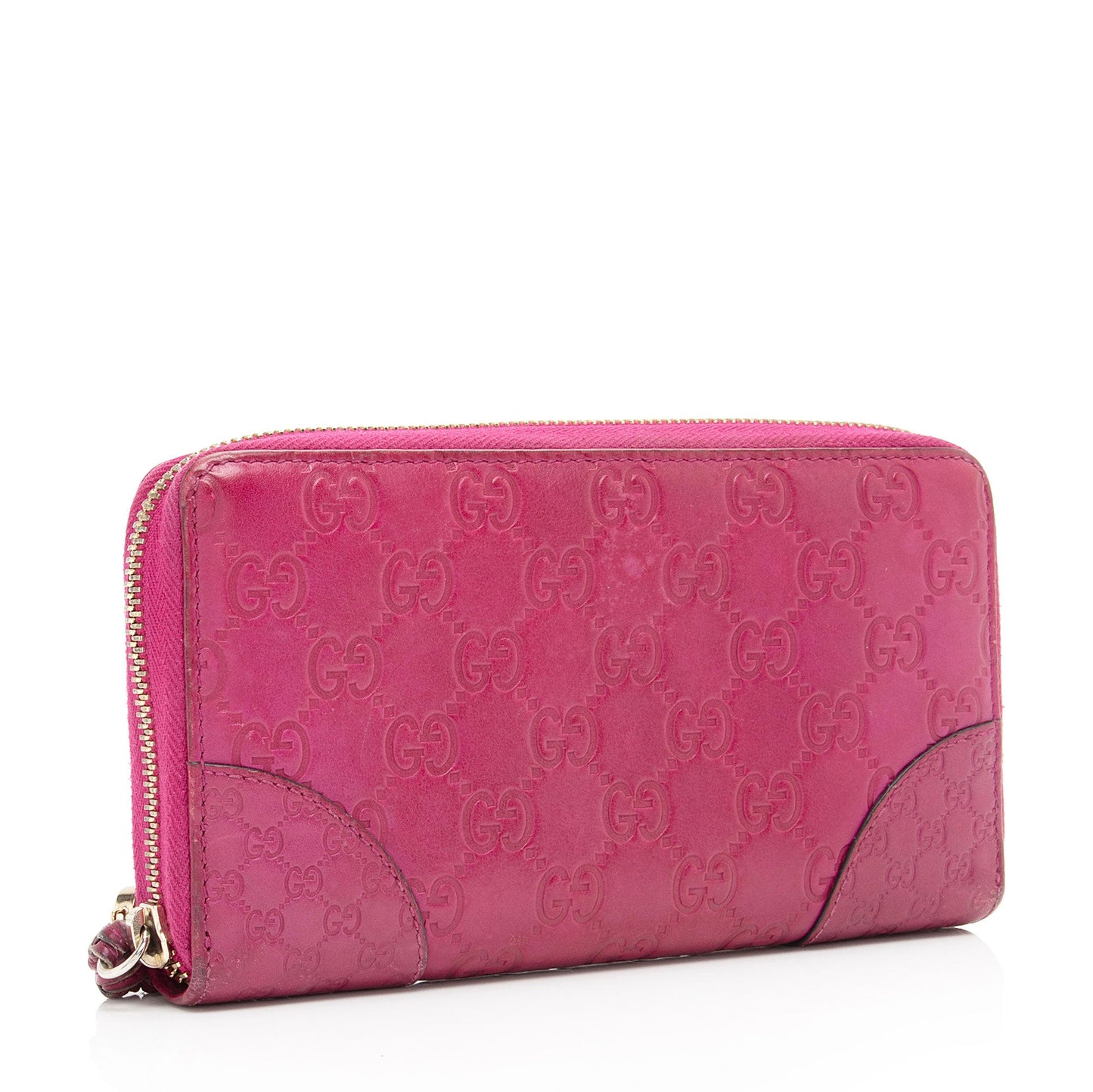 Gucci Guccissima Leather Bree Zip Around Wallet (SHF-s1cU37)