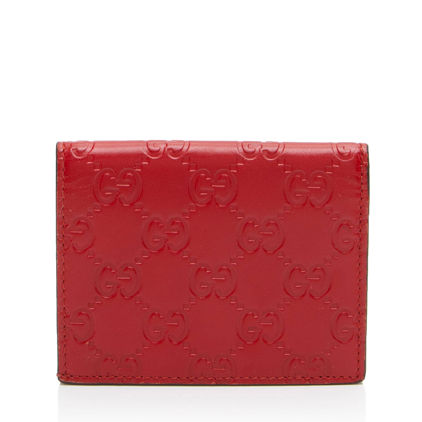 Gucci Guccissima Leather Bifold Card Case