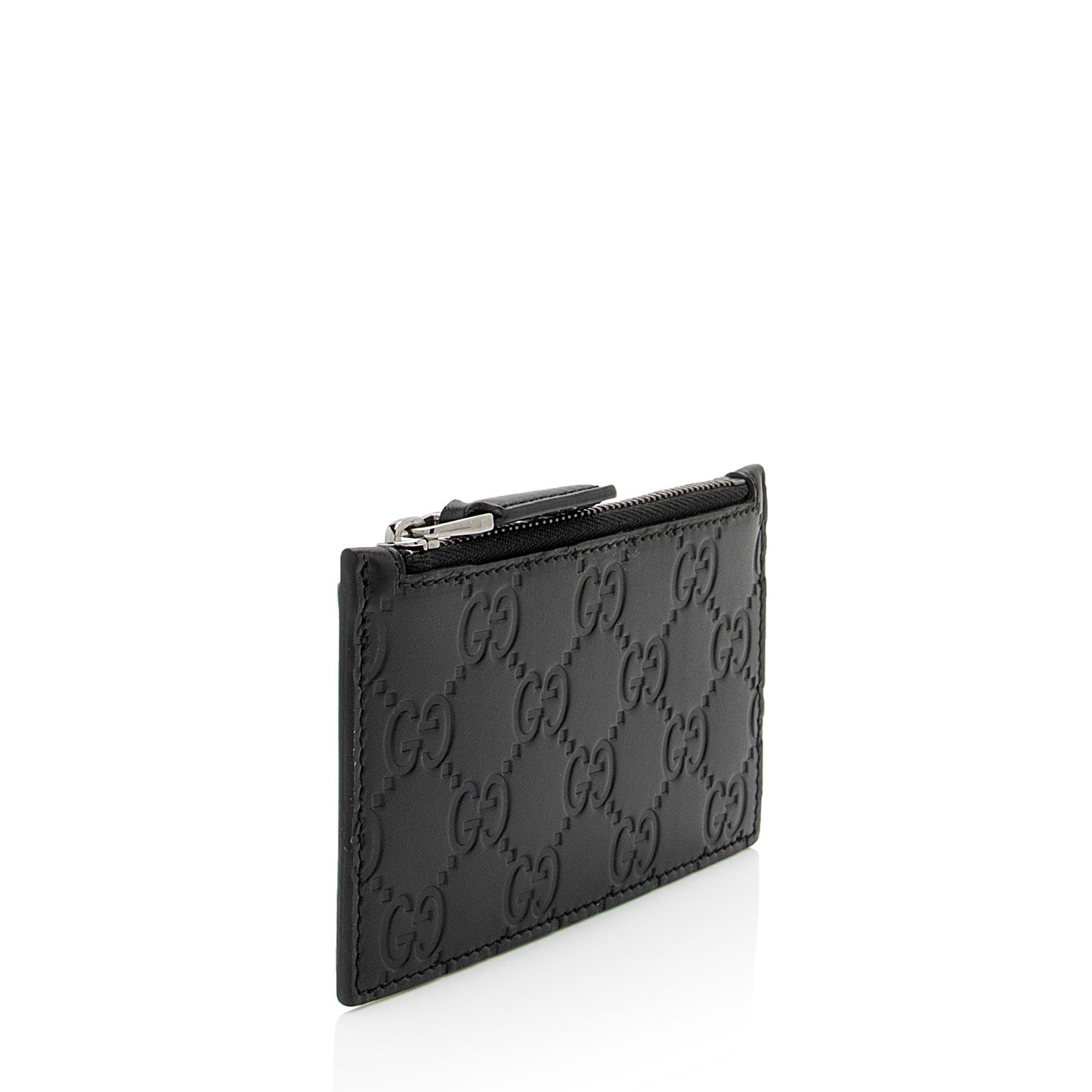 Gucci Guccissima Leather Card Holder (SHF-W7PcAP)