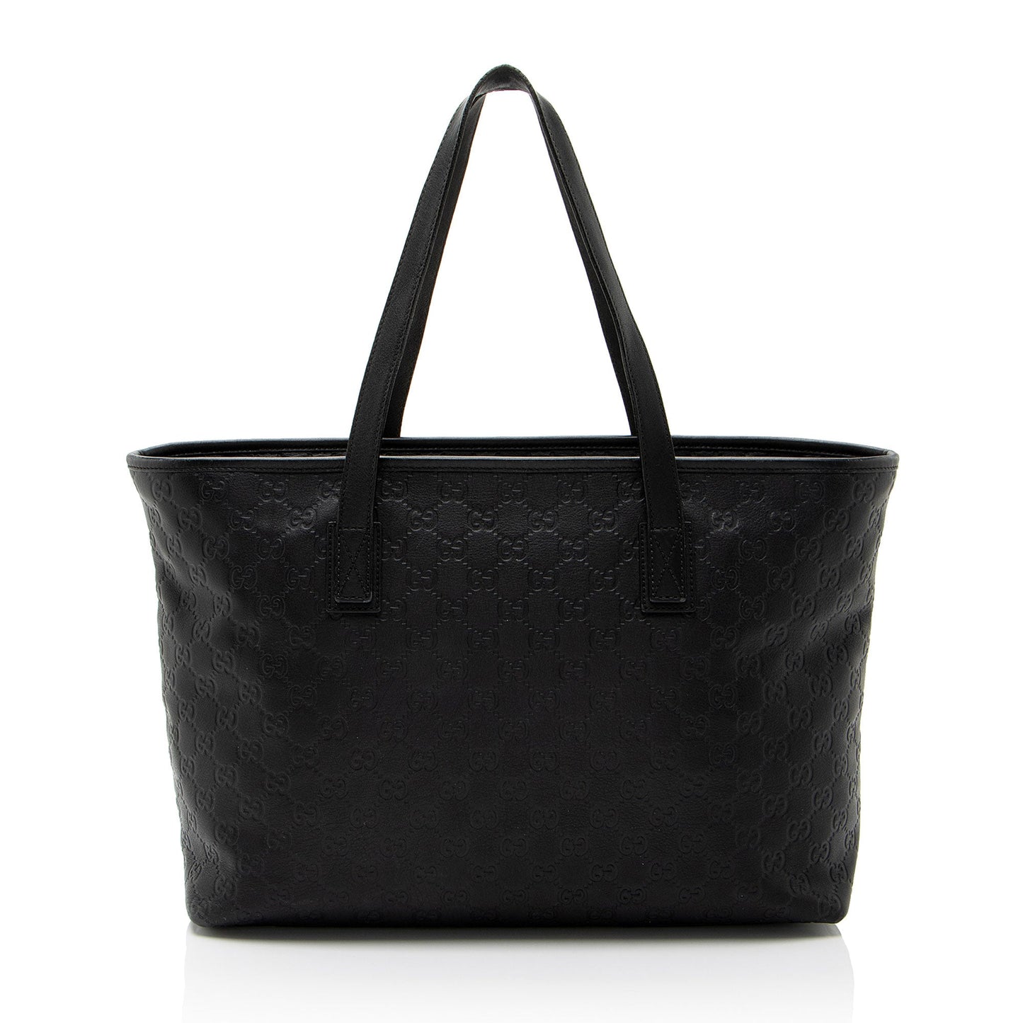 Gucci Guccissima Leather Classic Medium Zip Tote (SHF-CnrScb)