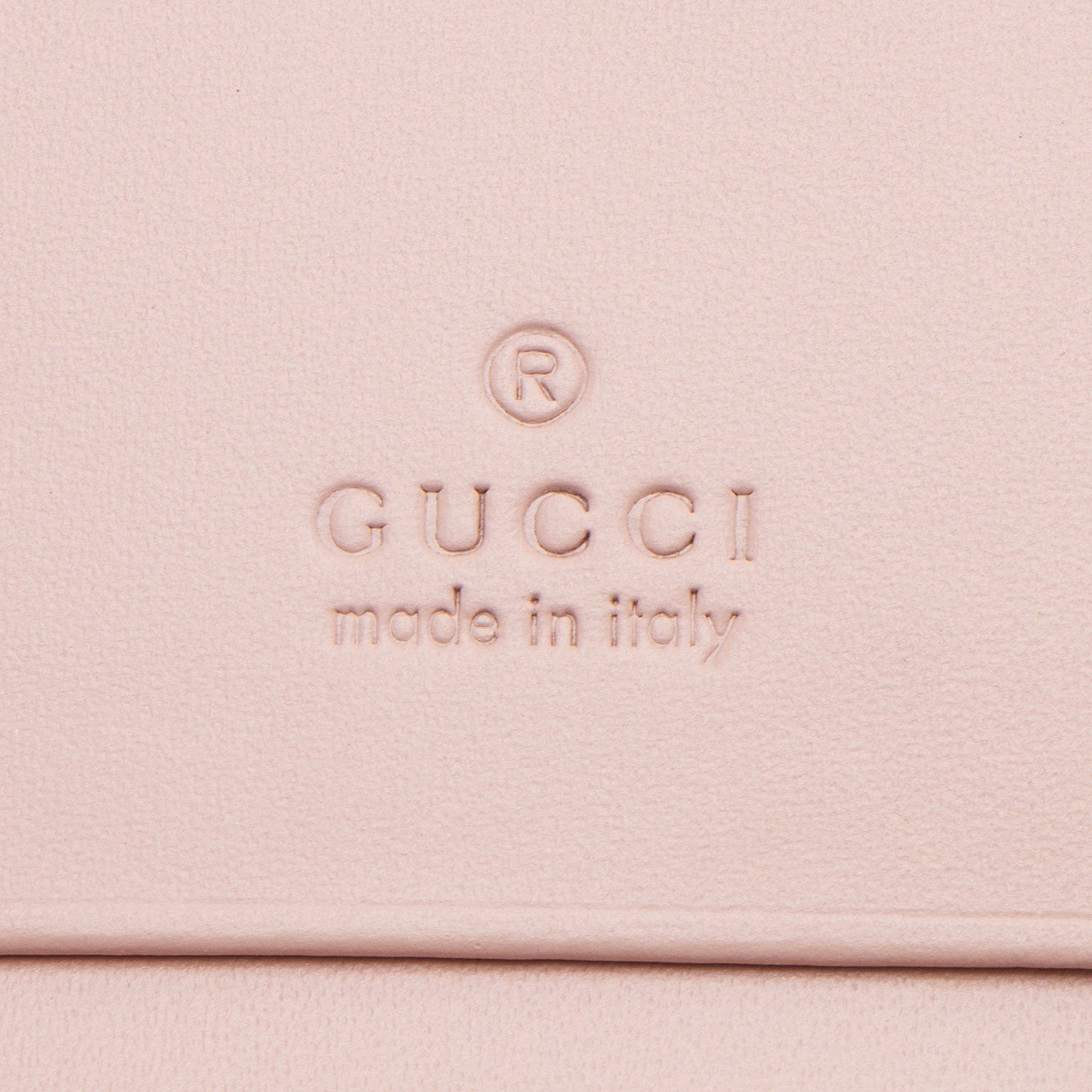 Gucci Guccissima Leather Crystal Cat Card Case (SHF-hencsi)