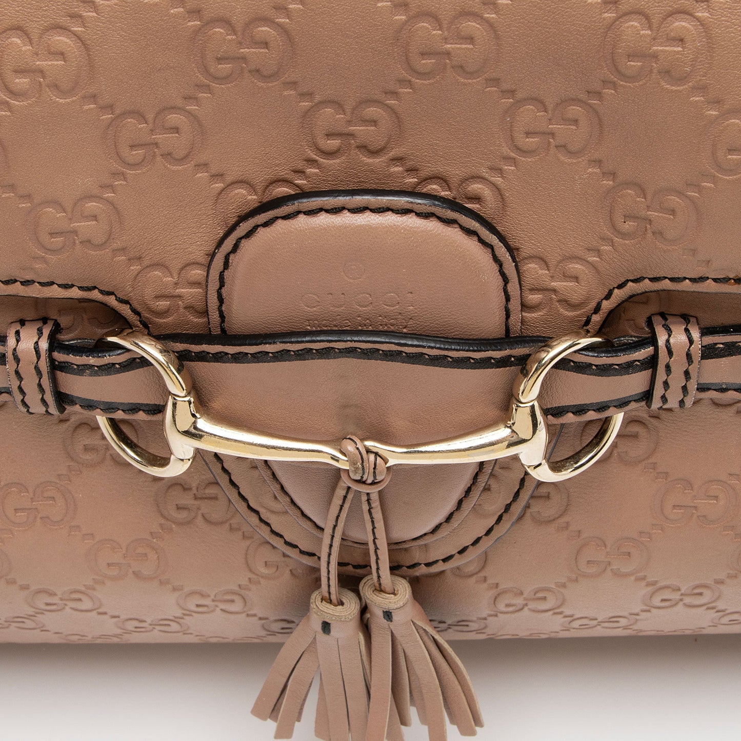 Gucci Guccissima Leather Emily Large Shoulder Bag
