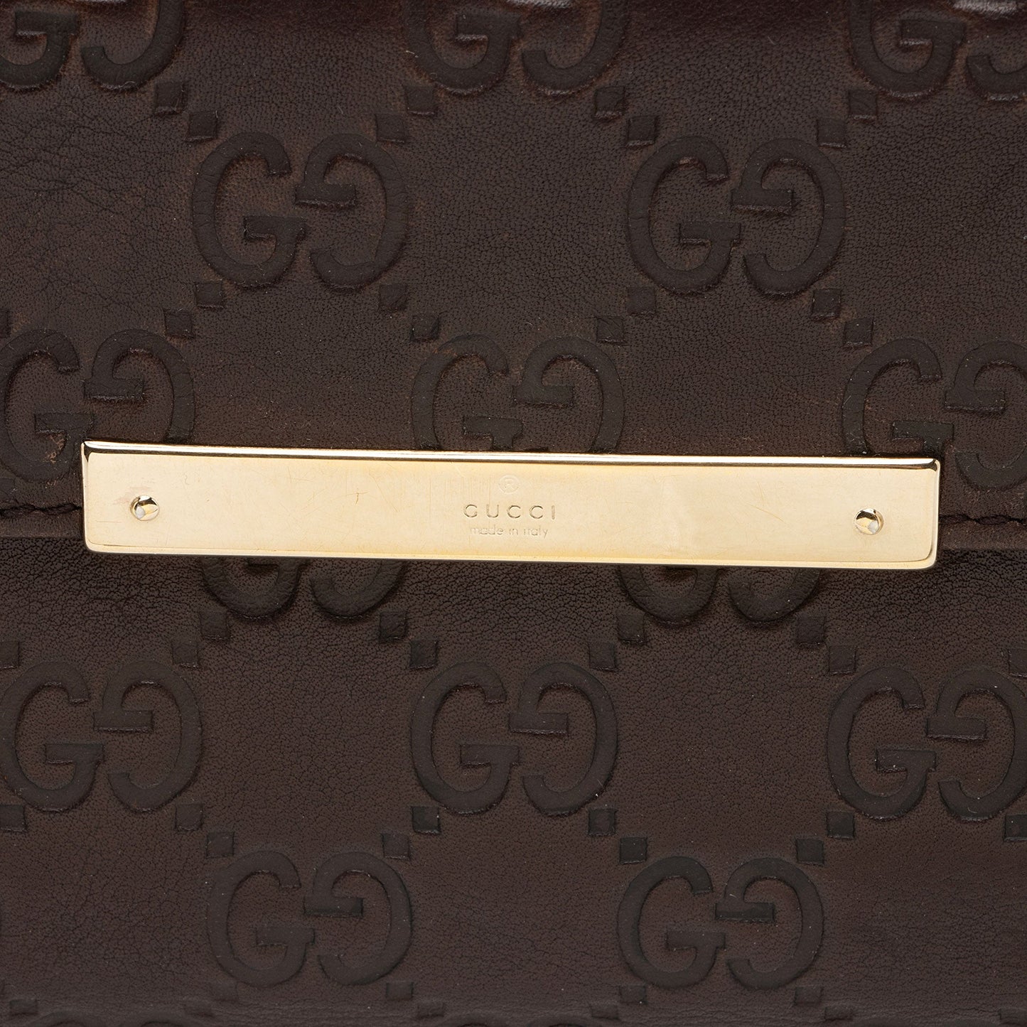 Gucci Guccissima Leather Flap Continental Wallet (SHF-CzGm9w)