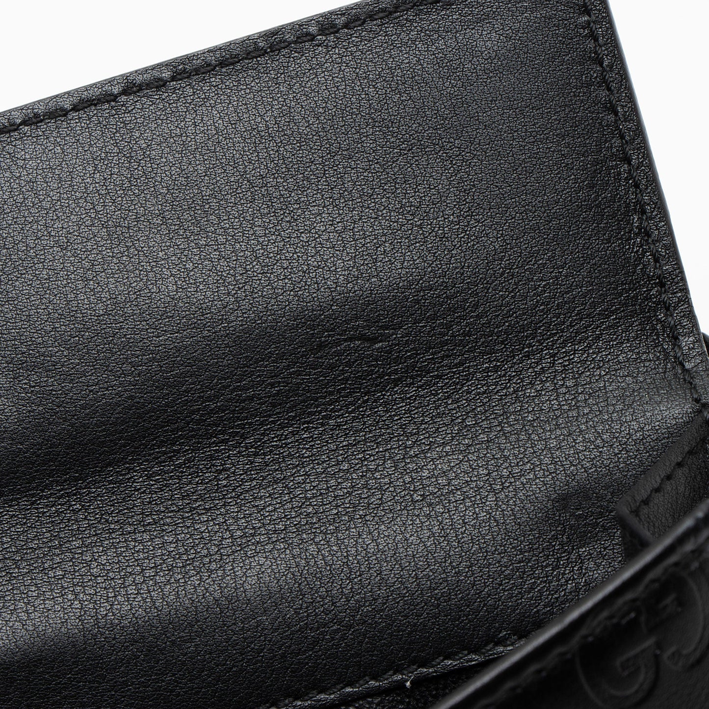 Gucci Guccissima Leather Heart Script Continental Wallet